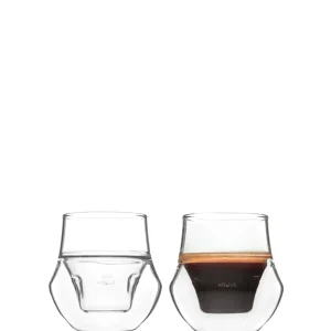 KRUVE PROPEL Espresso Glasses (75ml/2.5oz) (2-Pack) - Clear