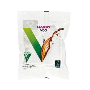 HARIO V60-01 Filters (100-Pack) - 1 Unit / White