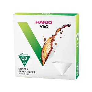 HARIO V60-02 Filters (40-Pack) - 1 Unit / White