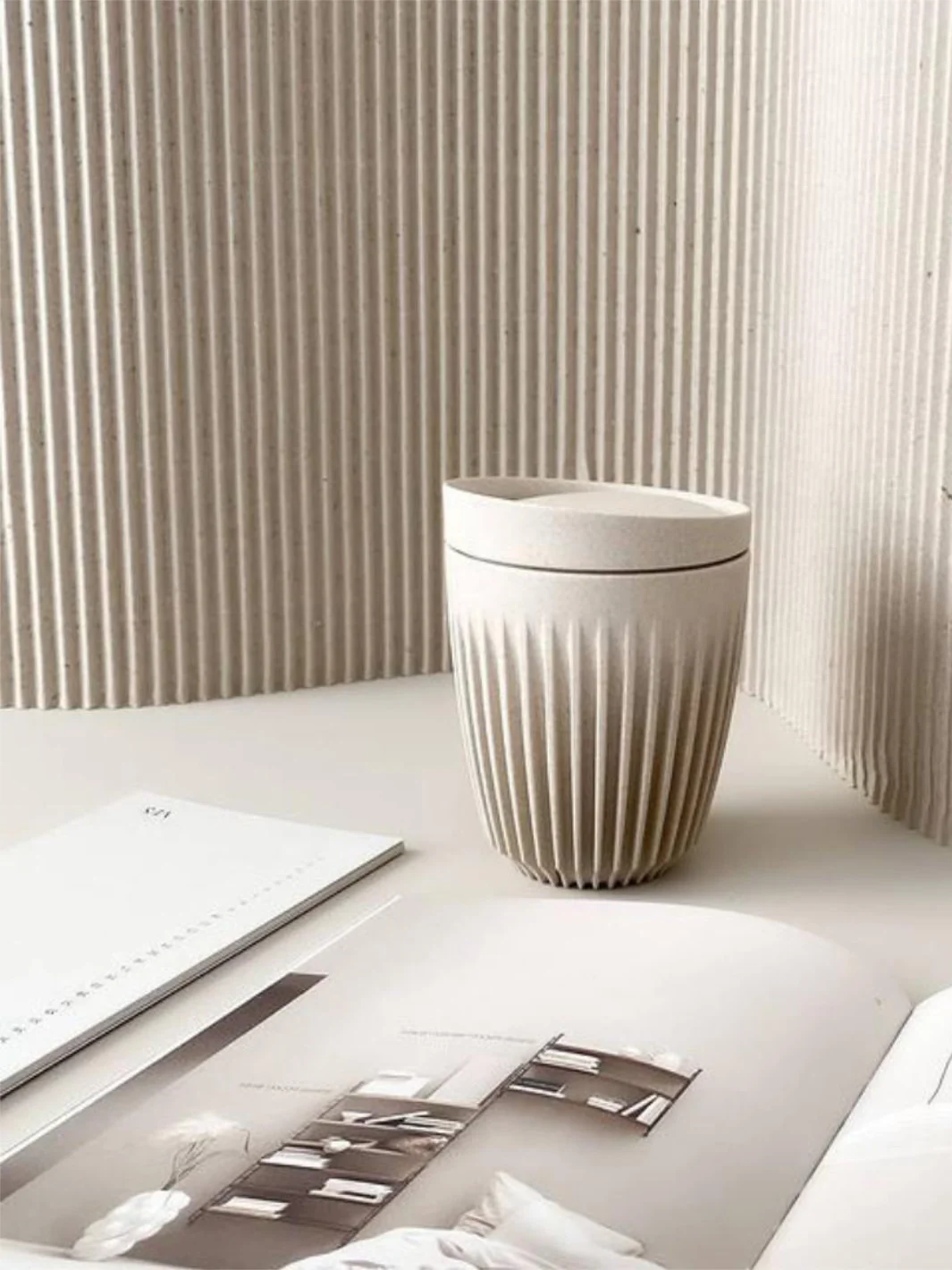HUSKEE Original Cup + Lid (237ml/8oz) (Zero Waste) - Charcoal - Image 11