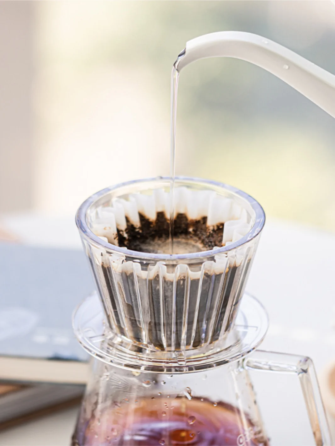 TIMEMORE Crystal Eye B75 Dripper (Plastic) - Clear - Image 3