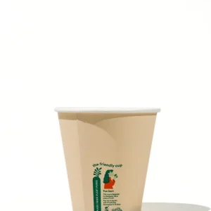 LITTLE GREEN PANDA Home Compostable Paper Cup (1000-Pack) (Brown) - 12oz/355ml