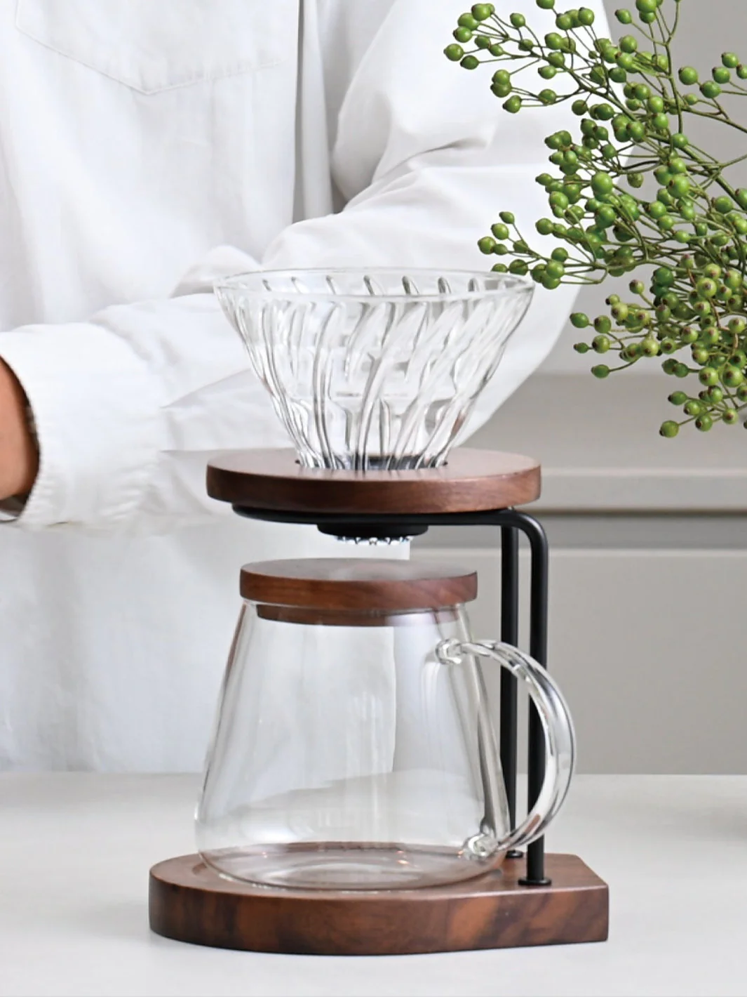HARIO Drip Stand Set (Walnut) - Image 3