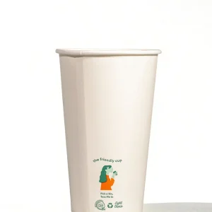 LITTLE GREEN PANDA Home Compostable Cold Cup (1000-Pack) (White) - 16oz/473ml