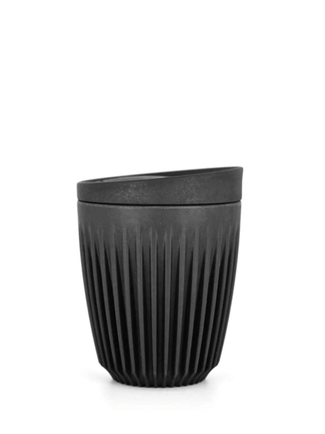 HUSKEE Original Cup + Lid (237ml/8oz) (Zero Waste) - Charcoal - Image 12