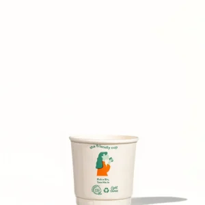 LITTLE GREEN PANDA Home Compostable Double Wall Paper Cup (500-Pack) (White) - 12oz/355ml